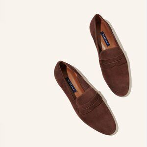 Margaux Suede The Penny Loafer Brown Made in Italy